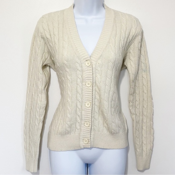Brandy Melville Sweaters - Brandy Melville John Galt Wool Blend Cable Knit Cardigan